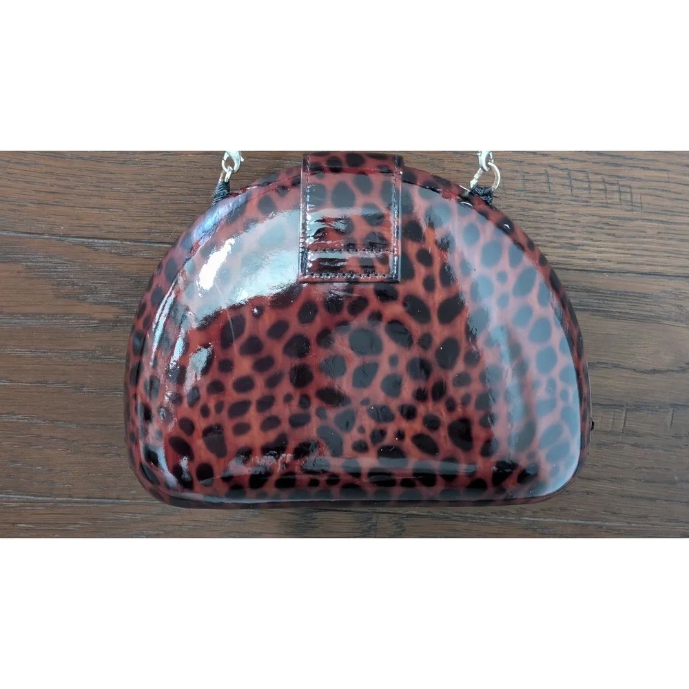 Brighton Cheetah Print Clutch, with shoulder chain